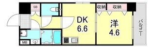 レシオス神戸クラルス【6階】の間取り
