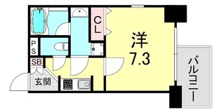 エスライズ本町東【5階】の間取り