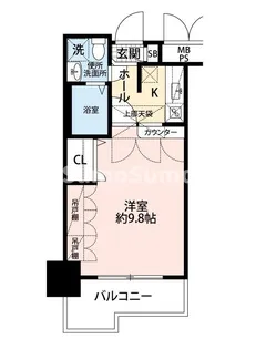 エステートモア・薬院倶楽部【5階】の間取り