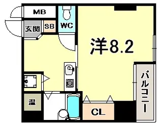 プレサンス神戸メリケンパーク前【4階】の間取り