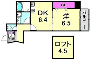 サンビルダーパールビル【6階】の間取り