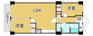日商岩井今泉マンション【4階】の間取り