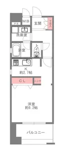 KAISEI江戸堀【7階】の間取り