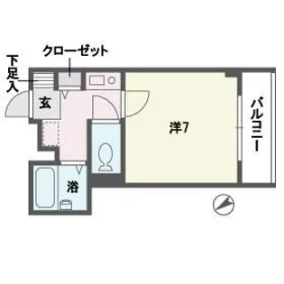 OAK VILLA HAKATA 28th【3階】の間取り
