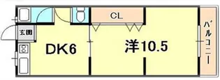 シルバーハイツ大石【4階】の間取り