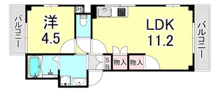 TSUKAGUCHI HOUSE【2階】の間取り