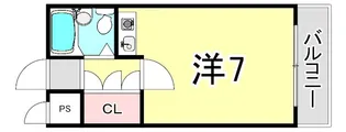 ユニテソリステ鳴尾【3階】の間取り