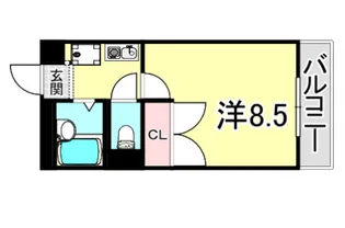 レオパレスクレスト【2階】の間取り