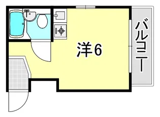 メゾン六甲【5階】の間取り
