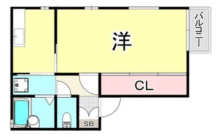 クライネブルーメ【2階】の間取り