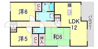 フォルム北夙川【5階】の間取り