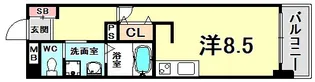 WILLDO浜崎通【10階】の間取り