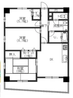 メゾン神港【5階】の間取り