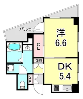 すずかけ2号館【4階】の間取り