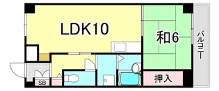 宝和マンション【1階】の間取り
