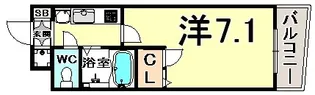 アスヴェルみなと元町オーシャンフロント【10階】の間取り