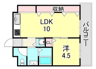 グレイスハイツ六甲【3階】の間取り