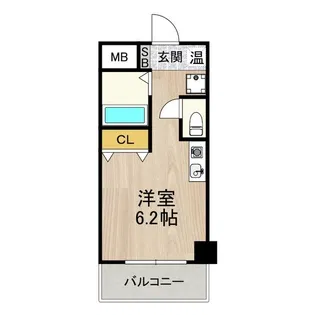 エルミタージュ難波南Ⅴ【10階】の間取り