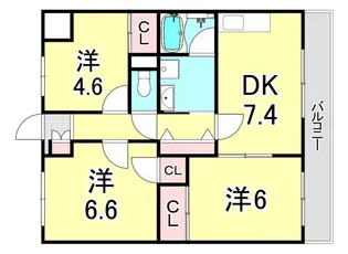 メゾン吉田【3階】の間取り