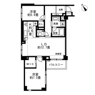 グランドメゾン中目黒ザ・クラス【3階】の間取り
