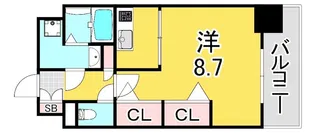 La Fase VERXEED HAKATA【10階】の間取り