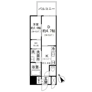サンヒルズ大橋駅前【11階】の間取り
