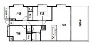 プレステージ魚崎中町【1階】の間取り