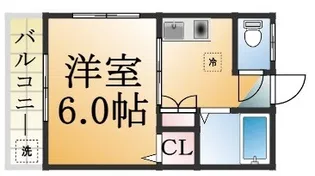 岡田ハイツ【1階】の間取り