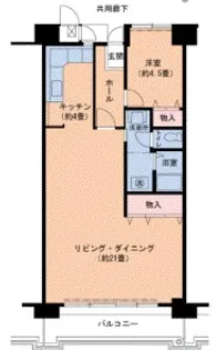 UR武庫川 32号棟【11階】の間取り