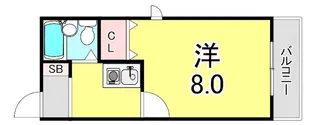 パインコースト須磨離宮【2階】の間取り