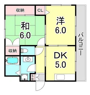 コンドウマンション【2階】の間取り
