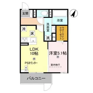 La Maison大手町1【1階】の間取り