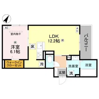 La Maison大手町1【1階】の間取り
