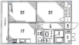 扇町亀甲マンション【4階】の間取り