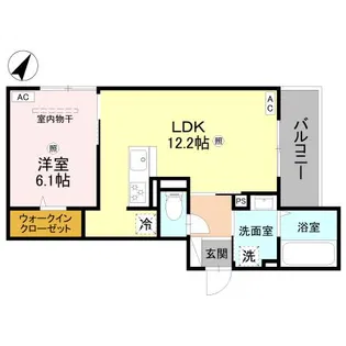 La Maison大手町Ⅰ【3階】の間取り