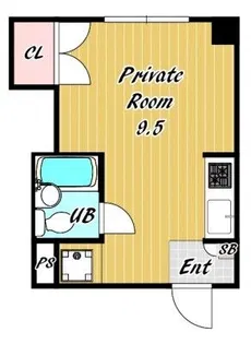 ドミトリー石屋川【2階】の間取り