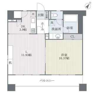 フェルト627【12階】の間取り