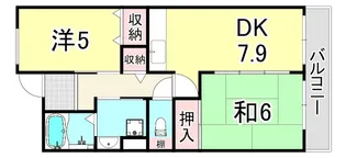 UR浜甲子園さくら街 9号棟【4階】の間取り