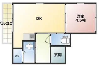 パレスパーク祖原【3階】の間取り