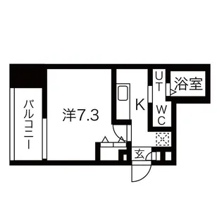 ジェーピーレジデンス神戸【9階】の間取り