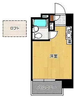 ロマネスク六本松第3【5階】の間取り