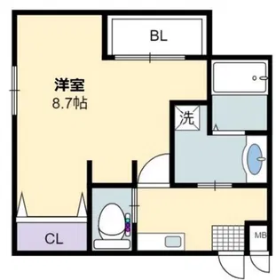 エヌエムサンカンテキャトフE棟【1階】の間取り
