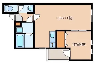 リテラ吉塚【1階】の間取り