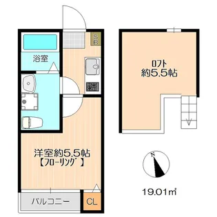 Scarlet箱崎【1階】の間取り