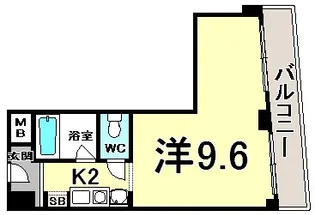 ノベラ海岸通【8階】の間取り