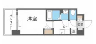 プレサンス難波マジョリティ【4階】の間取り