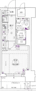 エステムプラザ難波WESTⅡプレディア【2階】の間取り