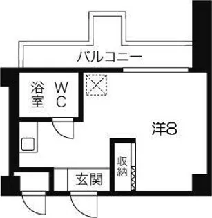 ライオンズマンション神戸花隈【6階】の間取り
