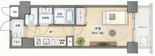 プレサンスDOMECITYコレーレ【7階】の間取り