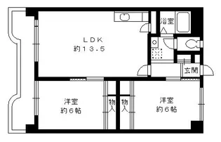 第2横尾ビル【4階】の間取り